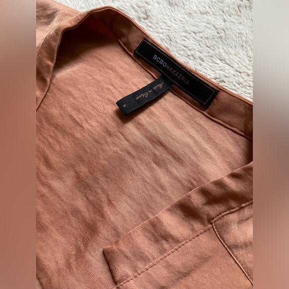 BCBG MaxAzria Silky Utility Blouse - Picture 3 of 7